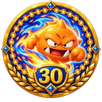on fire badge