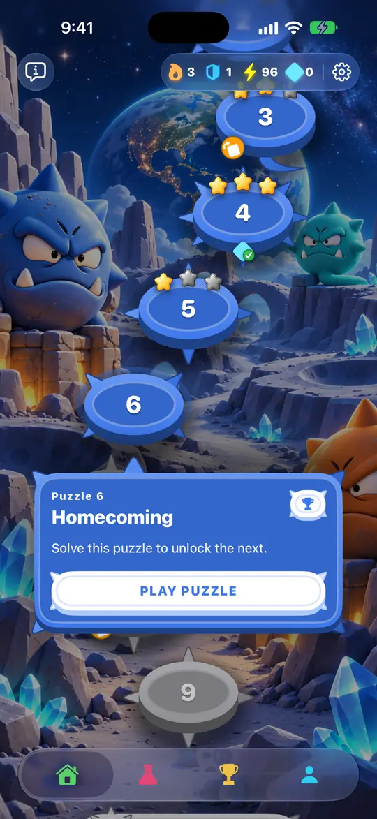 Leaderboards in Galactic Monsters