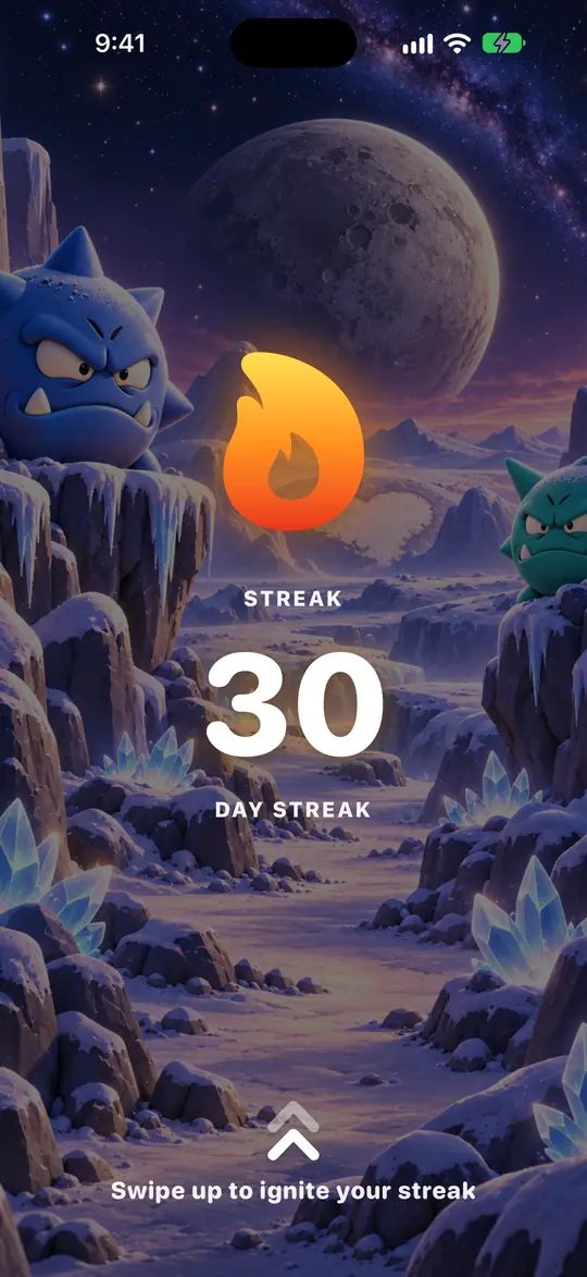Daily streak in Galactic Monsters