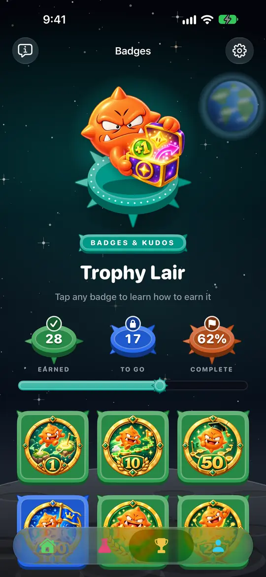 Trophy Lair in Galactic Monsters
